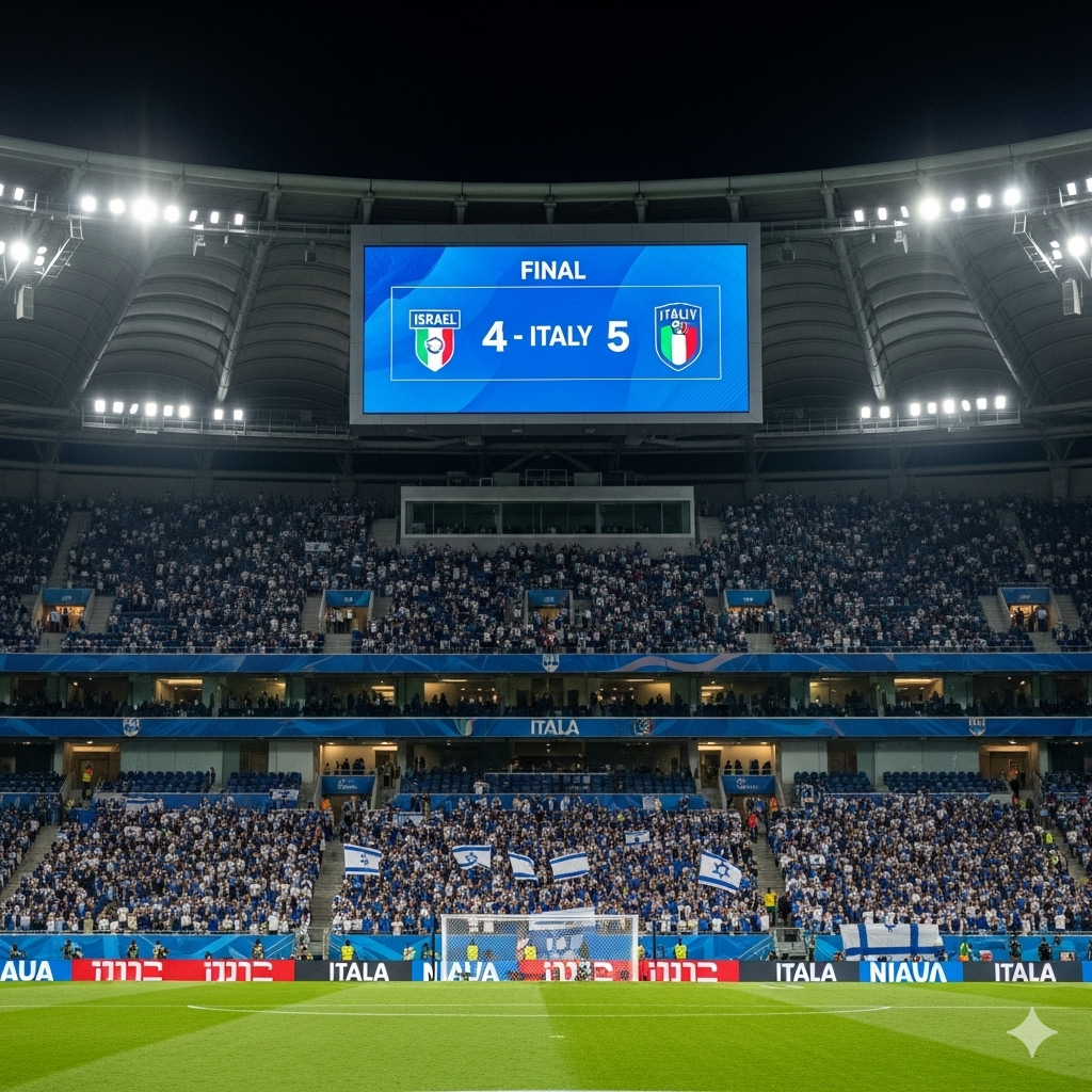 Partita Pazzesca a Tel Aviv: L'Italia vince 5-4 contro Israele in una Montagna Russa di Emozioni