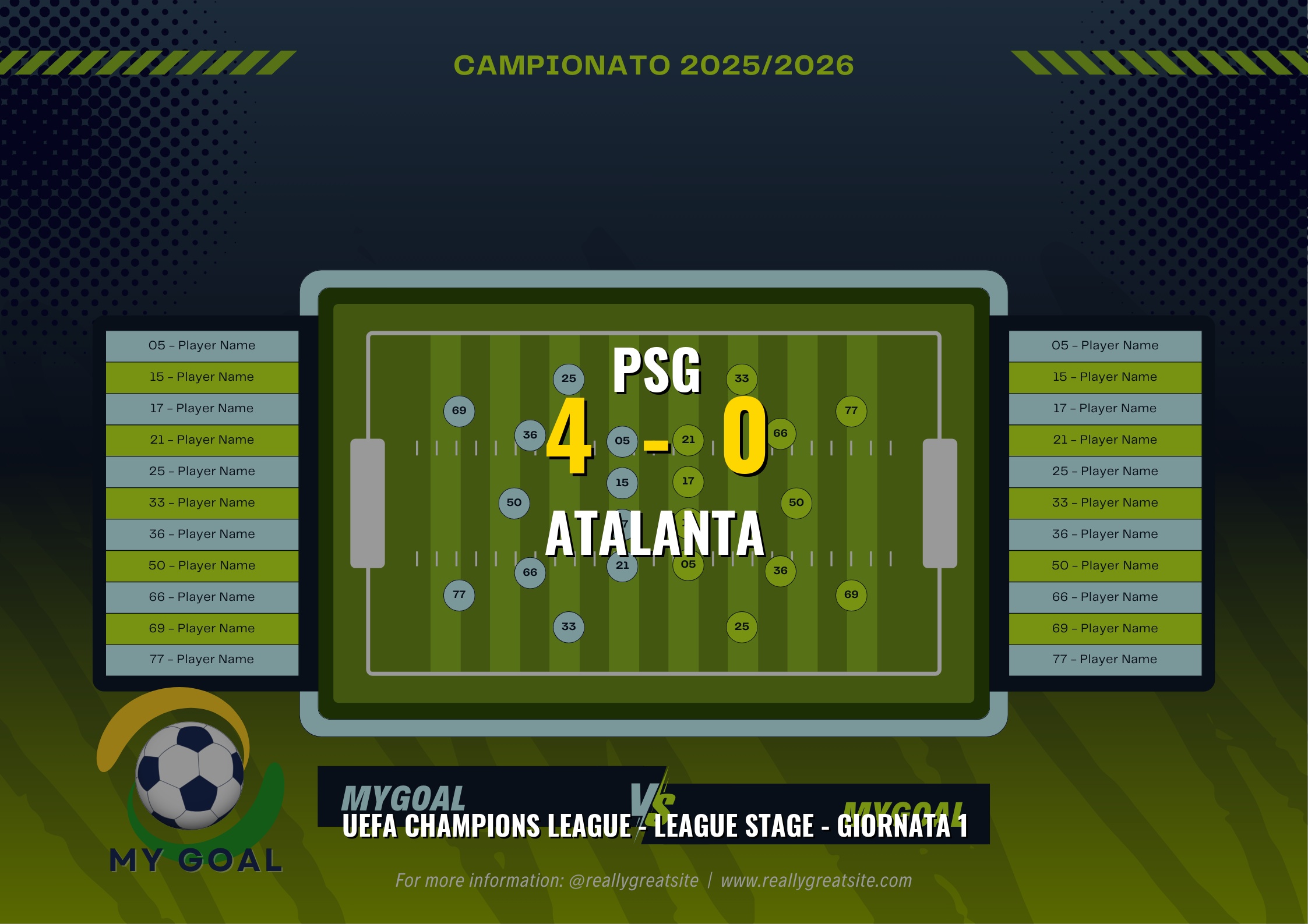 PSG vs Atalanta