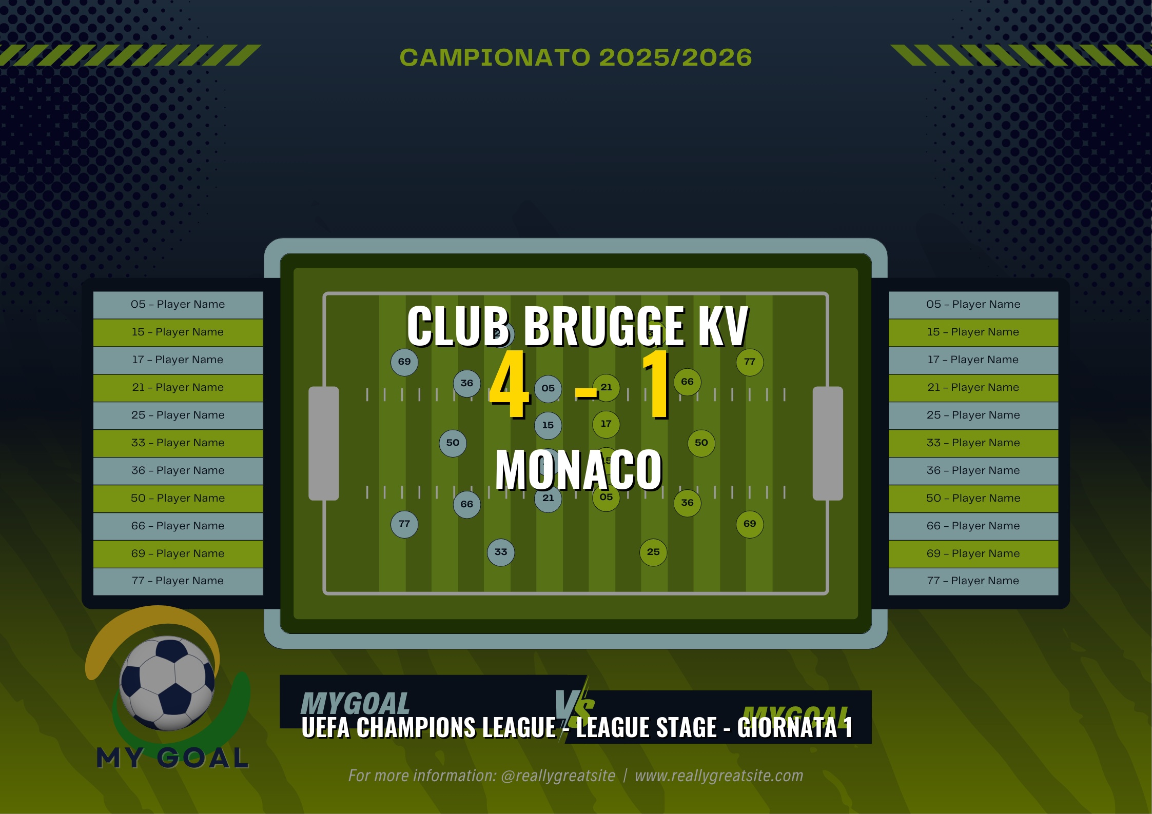Club Brugge KV vs Monaco